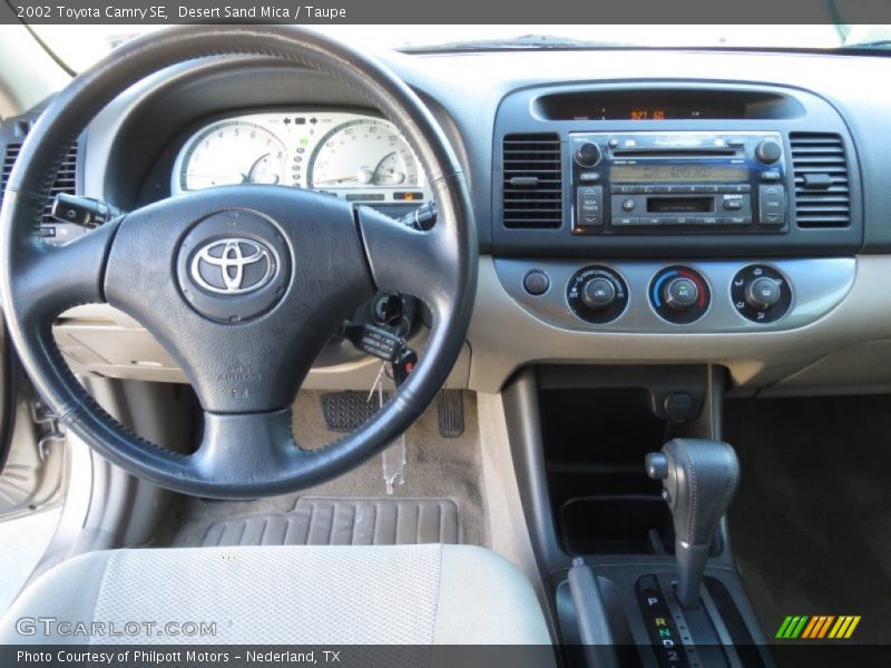 Desert Sand Mica / Taupe 2002 Toyota Camry SE