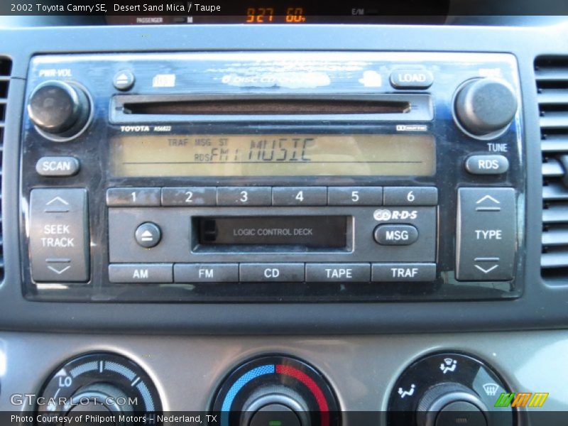 Desert Sand Mica / Taupe 2002 Toyota Camry SE