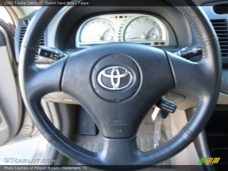 Desert Sand Mica / Taupe 2002 Toyota Camry SE