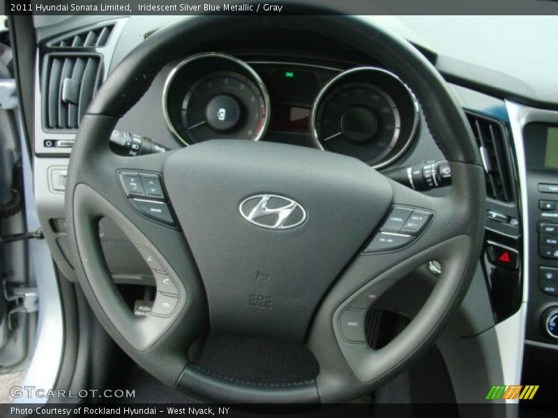 Iridescent Silver Blue Metallic / Gray 2011 Hyundai Sonata Limited