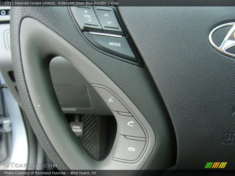 Iridescent Silver Blue Metallic / Gray 2011 Hyundai Sonata Limited