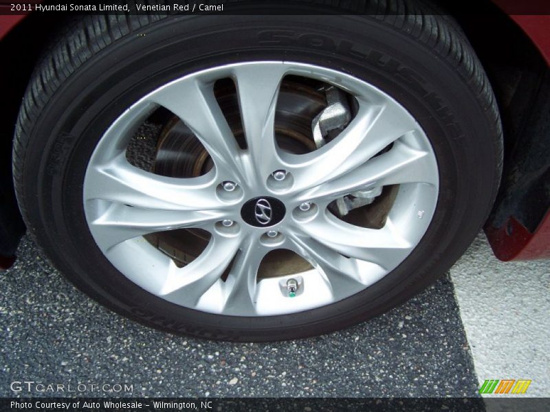Venetian Red / Camel 2011 Hyundai Sonata Limited