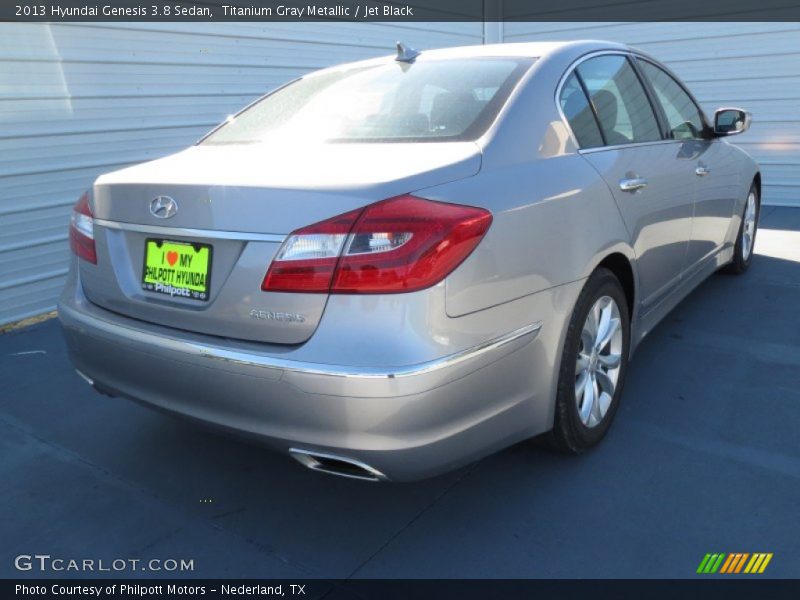 Titanium Gray Metallic / Jet Black 2013 Hyundai Genesis 3.8 Sedan