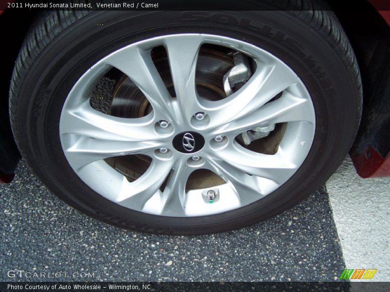 Venetian Red / Camel 2011 Hyundai Sonata Limited