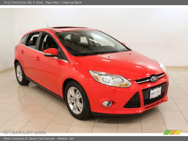 Race Red / Charcoal Black 2012 Ford Focus SEL 5-Door