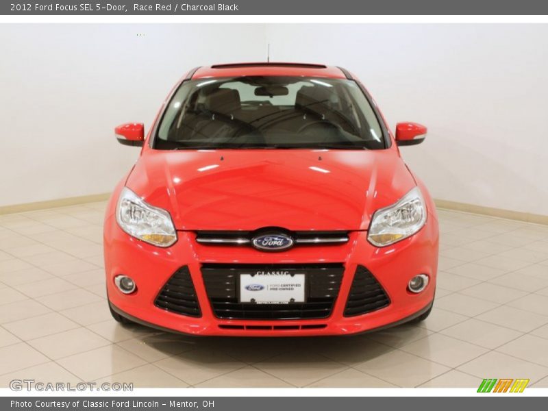 Race Red / Charcoal Black 2012 Ford Focus SEL 5-Door