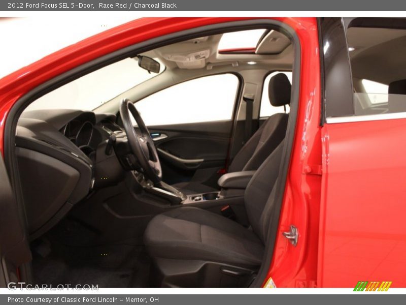 Race Red / Charcoal Black 2012 Ford Focus SEL 5-Door