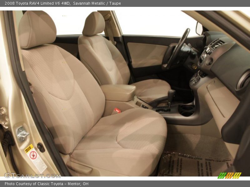 Savannah Metallic / Taupe 2008 Toyota RAV4 Limited V6 4WD
