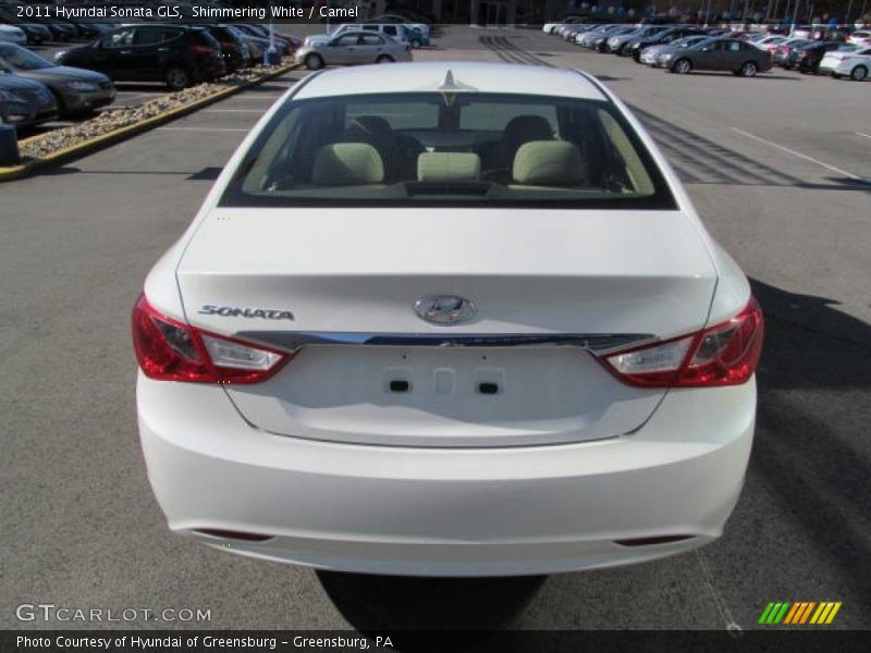 Shimmering White / Camel 2011 Hyundai Sonata GLS
