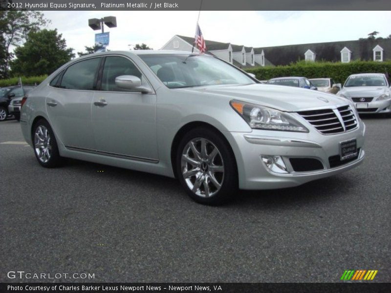 Platinum Metallic / Jet Black 2012 Hyundai Equus Signature