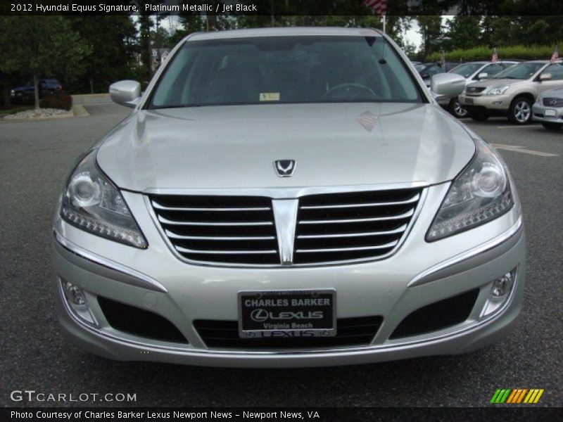 Platinum Metallic / Jet Black 2012 Hyundai Equus Signature