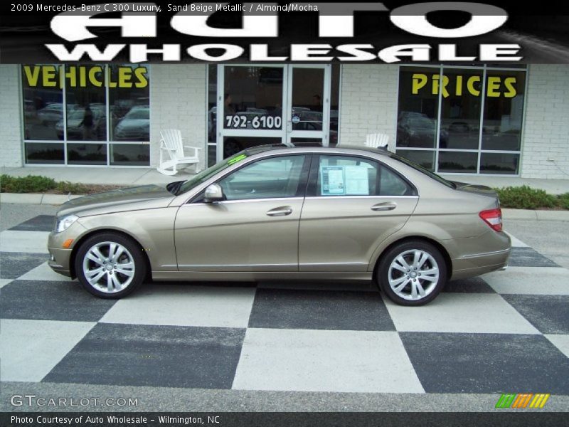 Sand Beige Metallic / Almond/Mocha 2009 Mercedes-Benz C 300 Luxury