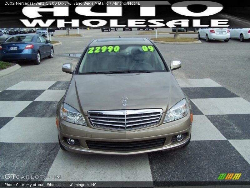 Sand Beige Metallic / Almond/Mocha 2009 Mercedes-Benz C 300 Luxury