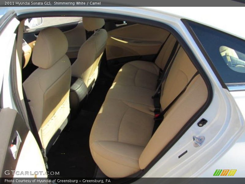 Shimmering White / Camel 2011 Hyundai Sonata GLS