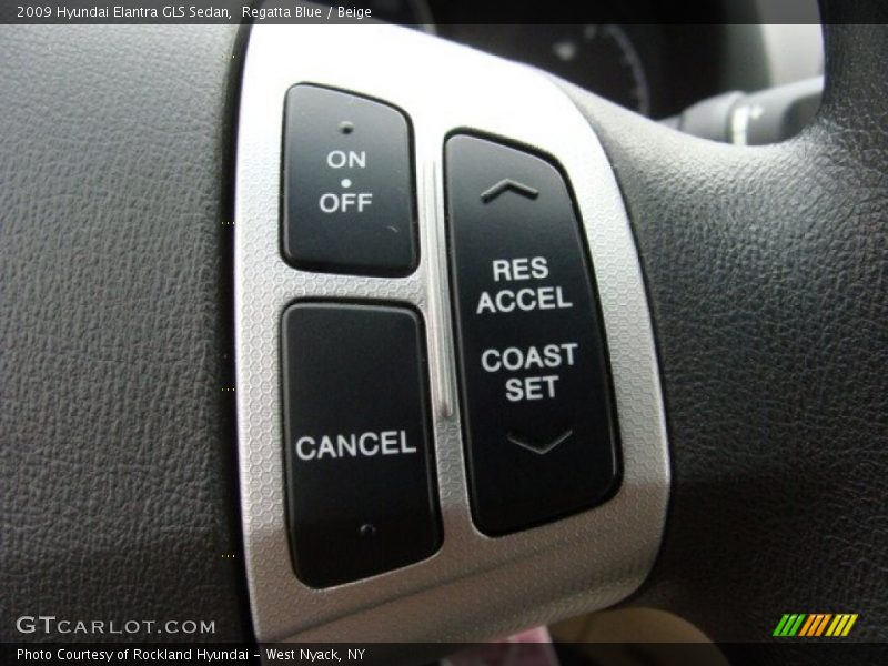 Regatta Blue / Beige 2009 Hyundai Elantra GLS Sedan