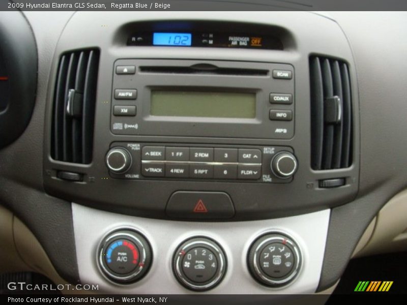 Regatta Blue / Beige 2009 Hyundai Elantra GLS Sedan