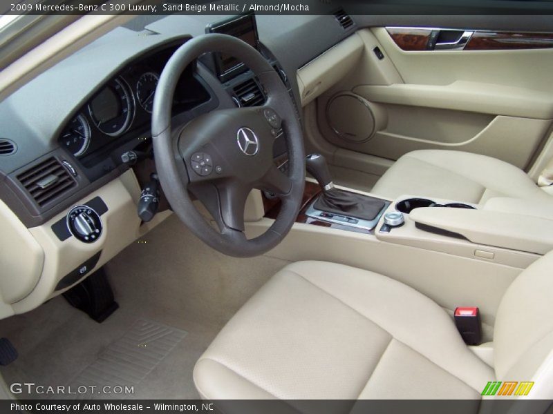 Sand Beige Metallic / Almond/Mocha 2009 Mercedes-Benz C 300 Luxury