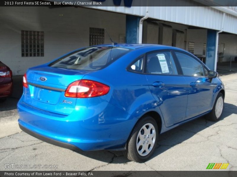 Blue Candy / Charcoal Black 2013 Ford Fiesta SE Sedan