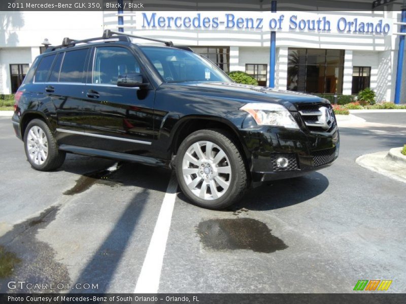 Black / Black 2011 Mercedes-Benz GLK 350