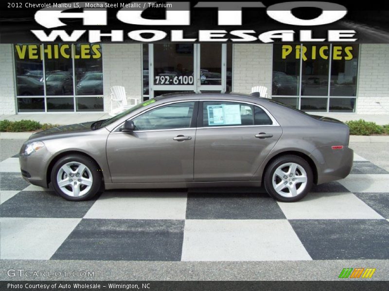Mocha Steel Metallic / Titanium 2012 Chevrolet Malibu LS