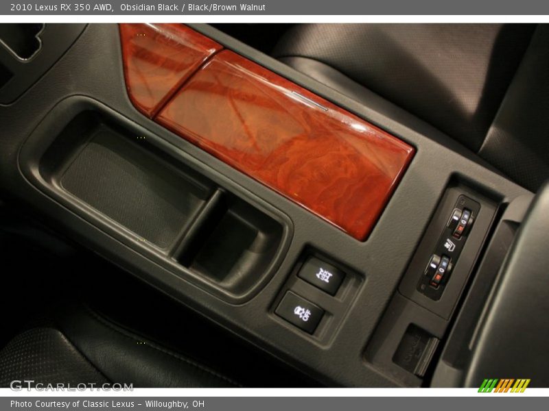 Obsidian Black / Black/Brown Walnut 2010 Lexus RX 350 AWD