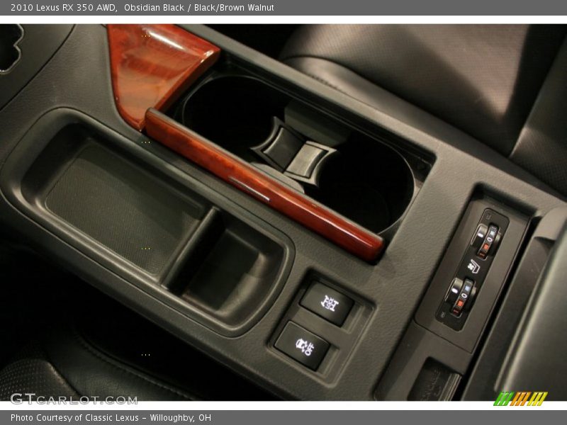 Obsidian Black / Black/Brown Walnut 2010 Lexus RX 350 AWD