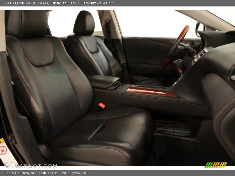 Obsidian Black / Black/Brown Walnut 2010 Lexus RX 350 AWD
