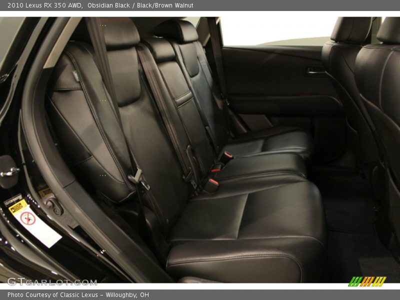 Obsidian Black / Black/Brown Walnut 2010 Lexus RX 350 AWD