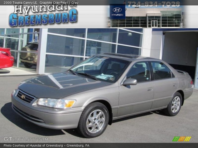 Graphite Gray Pearl / Gray 2000 Toyota Camry LE