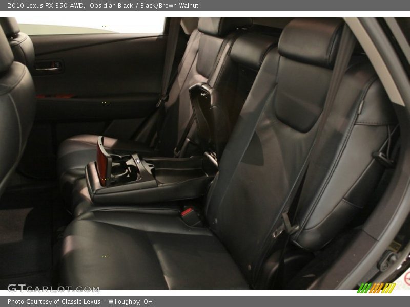 Obsidian Black / Black/Brown Walnut 2010 Lexus RX 350 AWD