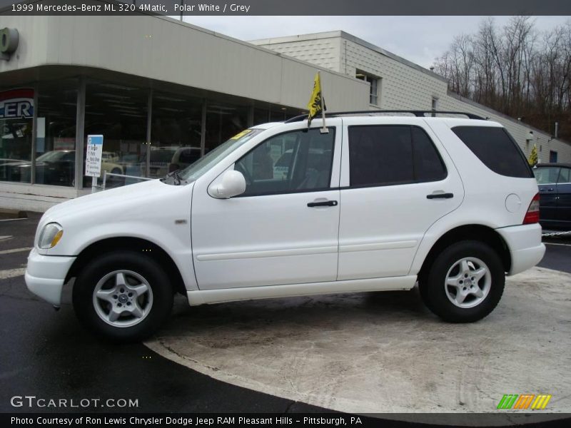 Polar White / Grey 1999 Mercedes-Benz ML 320 4Matic