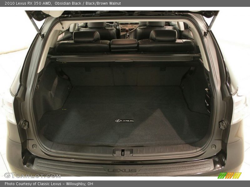 Obsidian Black / Black/Brown Walnut 2010 Lexus RX 350 AWD