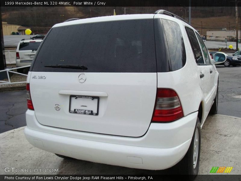 Polar White / Grey 1999 Mercedes-Benz ML 320 4Matic