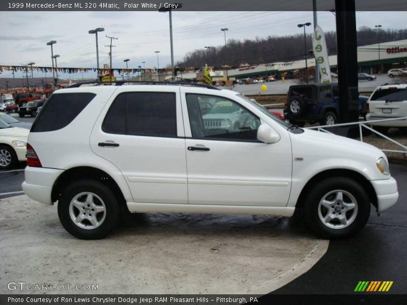 Polar White / Grey 1999 Mercedes-Benz ML 320 4Matic