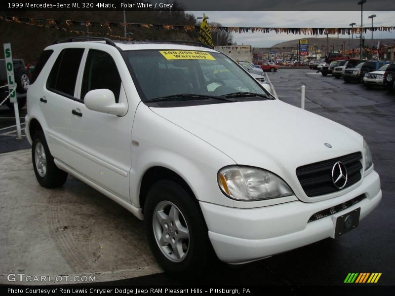 Polar White / Grey 1999 Mercedes-Benz ML 320 4Matic