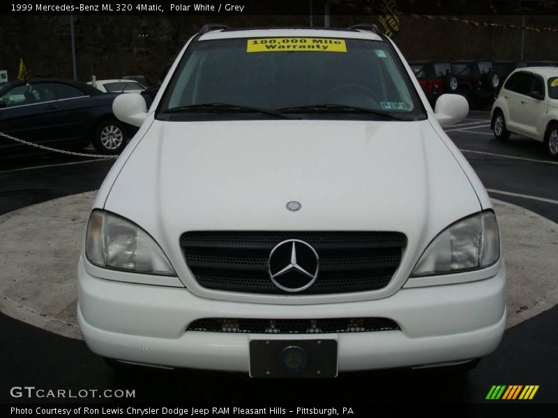 Polar White / Grey 1999 Mercedes-Benz ML 320 4Matic