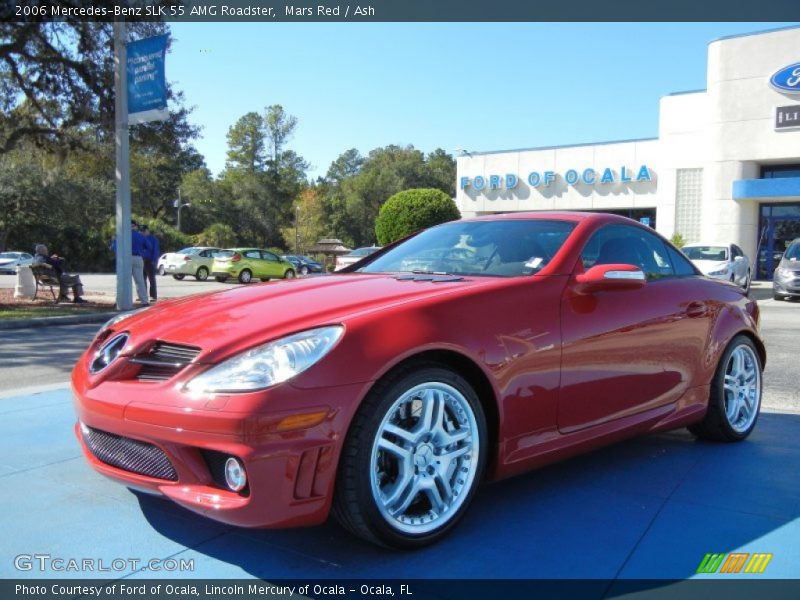 Mars Red / Ash 2006 Mercedes-Benz SLK 55 AMG Roadster