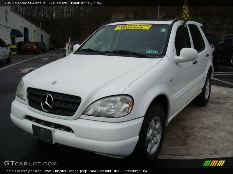 Polar White / Grey 1999 Mercedes-Benz ML 320 4Matic