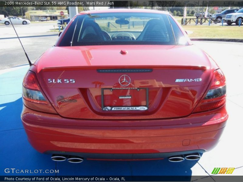 Mars Red / Ash 2006 Mercedes-Benz SLK 55 AMG Roadster