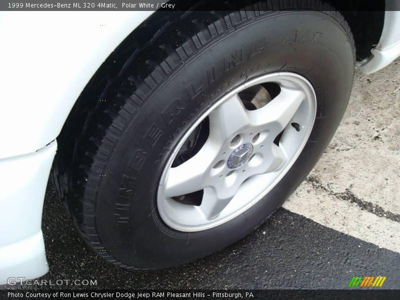 Polar White / Grey 1999 Mercedes-Benz ML 320 4Matic