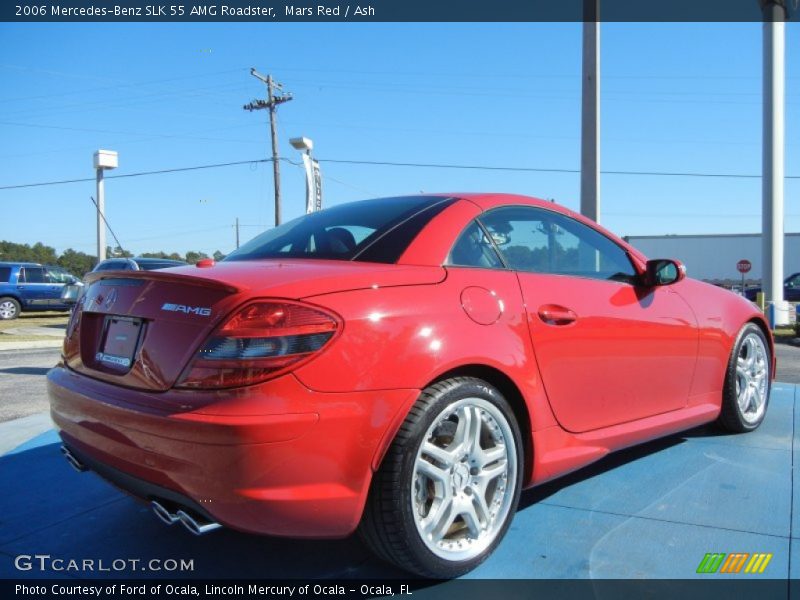 Mars Red / Ash 2006 Mercedes-Benz SLK 55 AMG Roadster