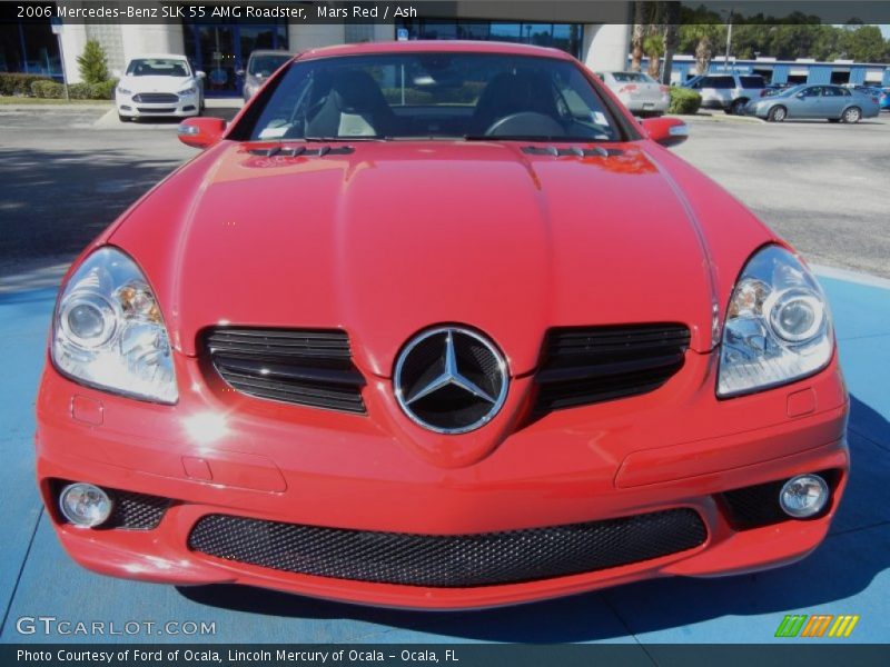 Mars Red / Ash 2006 Mercedes-Benz SLK 55 AMG Roadster