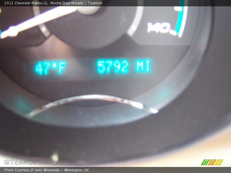 Mocha Steel Metallic / Titanium 2012 Chevrolet Malibu LS