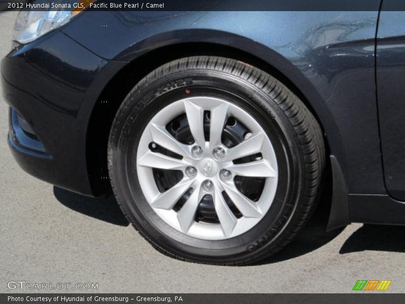 Pacific Blue Pearl / Camel 2012 Hyundai Sonata GLS