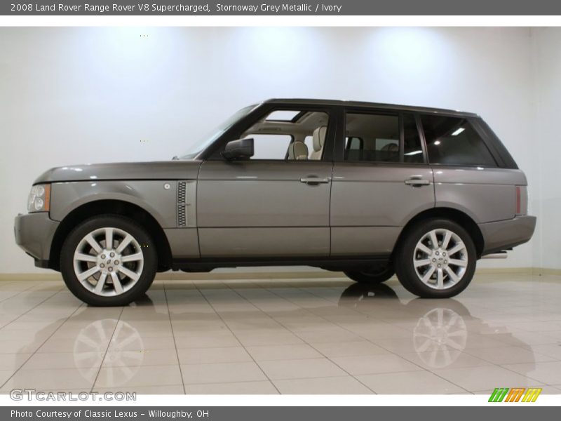 Stornoway Grey Metallic / Ivory 2008 Land Rover Range Rover V8 Supercharged