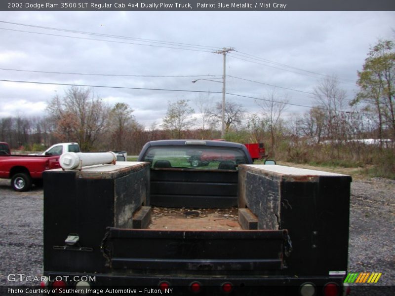 Patriot Blue Metallic / Mist Gray 2002 Dodge Ram 3500 SLT Regular Cab 4x4 Dually Plow Truck