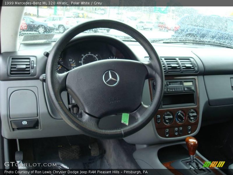 Polar White / Grey 1999 Mercedes-Benz ML 320 4Matic