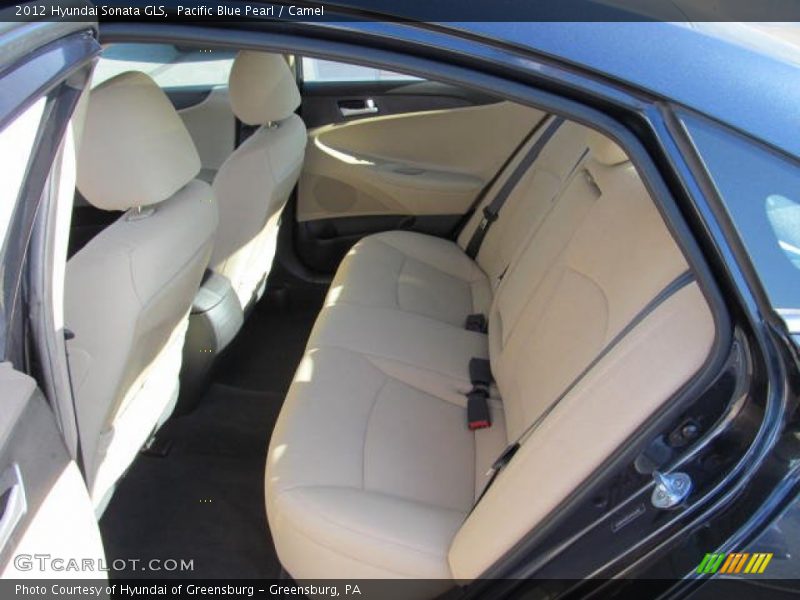 Pacific Blue Pearl / Camel 2012 Hyundai Sonata GLS