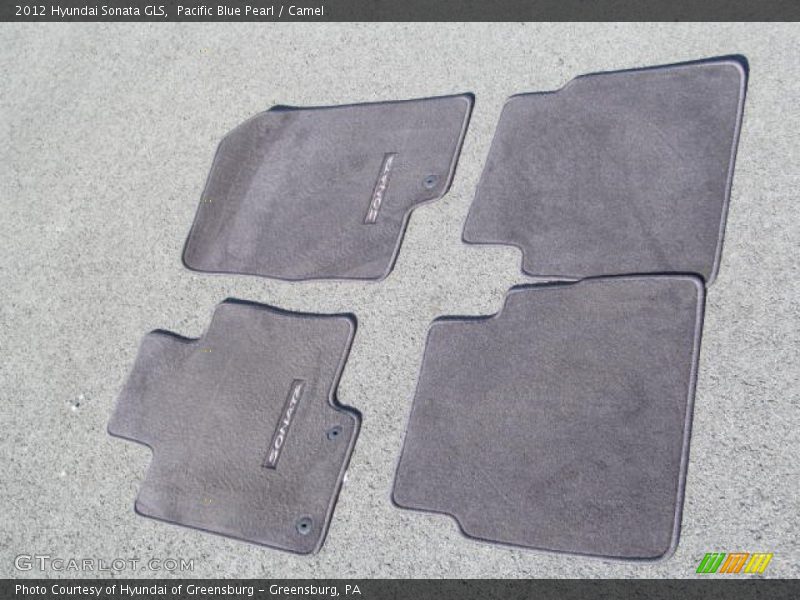 Pacific Blue Pearl / Camel 2012 Hyundai Sonata GLS