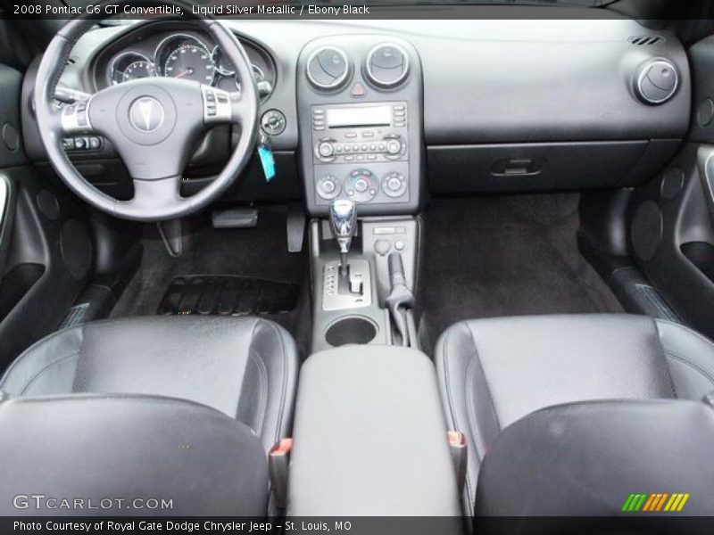 Liquid Silver Metallic / Ebony Black 2008 Pontiac G6 GT Convertible